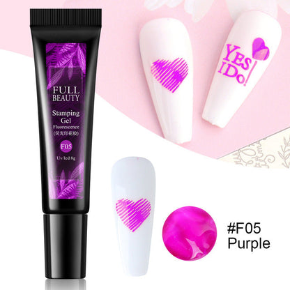 Nail Art Fluorescent Printing Glue, Nail Template Transfer Glue Hose Set    Home Decor Supply | Online Retail | ShoreShopper.com