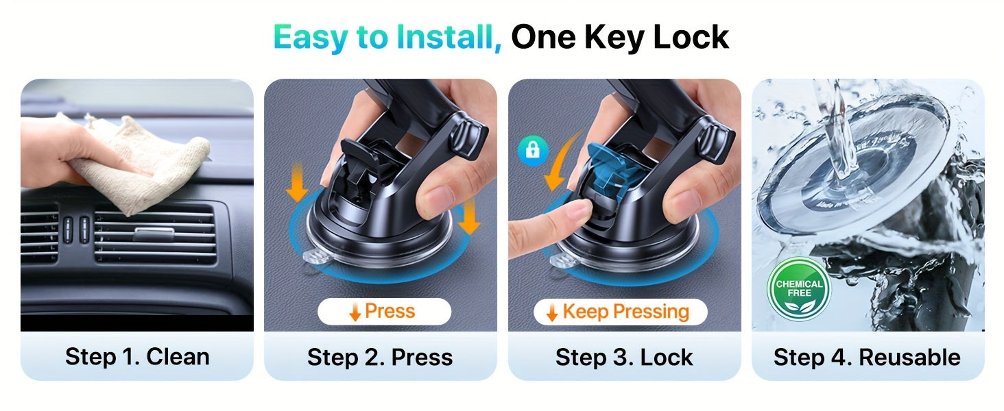 LOTUNY Car Phone Holder, Universal Hands-Free Phone Holders for Your Car, 3-in-1 Phone Mount for CarAir Vent Compatible with for iphone for samsung Google and All 4" to 7, 2" Phones    Home Decor Supply | Online Retail | ShoreShopper.com