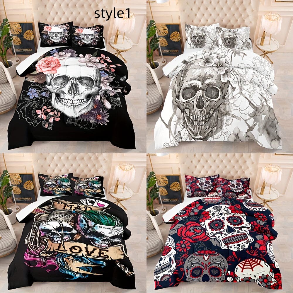 Digital Printed Bed Sheet Pillowcase Three-piece Set    Home Decor Supply | Online Retail | ShoreShopper.com