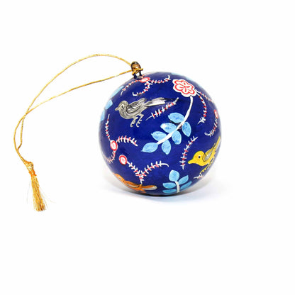 Handpainted Birds with Flowers Ornament, Set of 2    Home Decor Supply | Online Retail | ShoreShopper.com