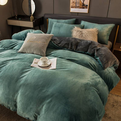 Double Bed Surface Plus Flange Flannel Product Three Thick Bed Sets    Home Decor Supply | Online Retail | ShoreShopper.com