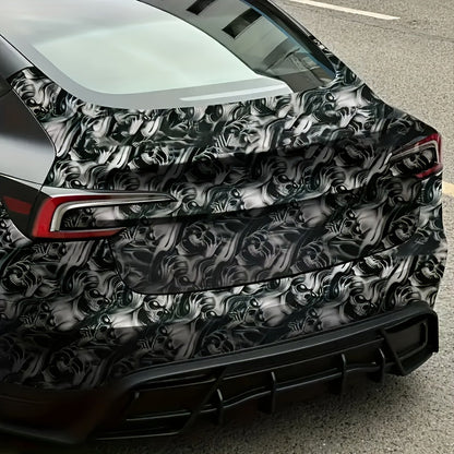 Skull Decal Sticker 11.81in X 59.84in (30x152cm) 3D Wall Art Gothic-Halloween-Motorcycle Decor Waterproof Self-Adhesive Removable Vinyl Cyberpunk Grunge Style for Walls, Vehicles, Windows    Home Decor Supply | Online Retail | ShoreShopper.com