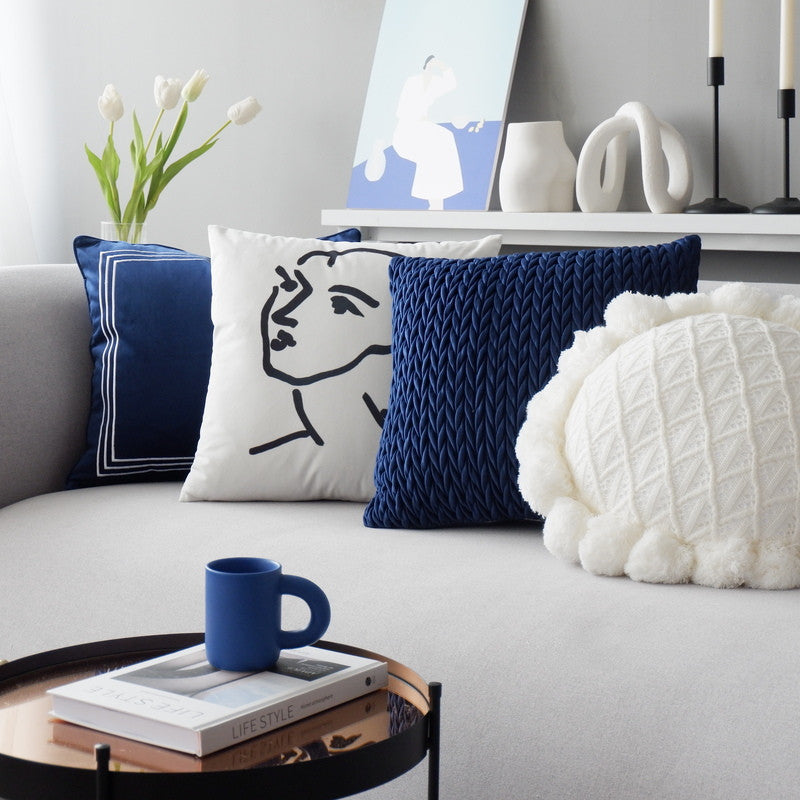 Velvet Modern Minimalist Bedside Cushion Pillow    Home Decor Supply | Online Retail | ShoreShopper.com
