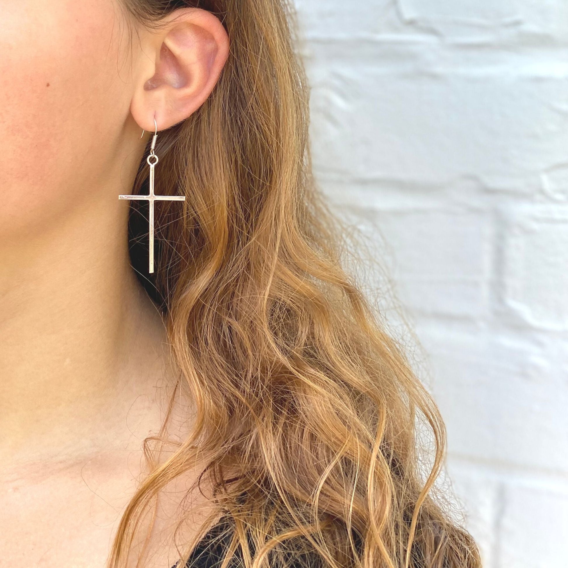 Sterling Silver Cross Drop Earrings    Home Decor Supply | Online Retail | ShoreShopper.com
