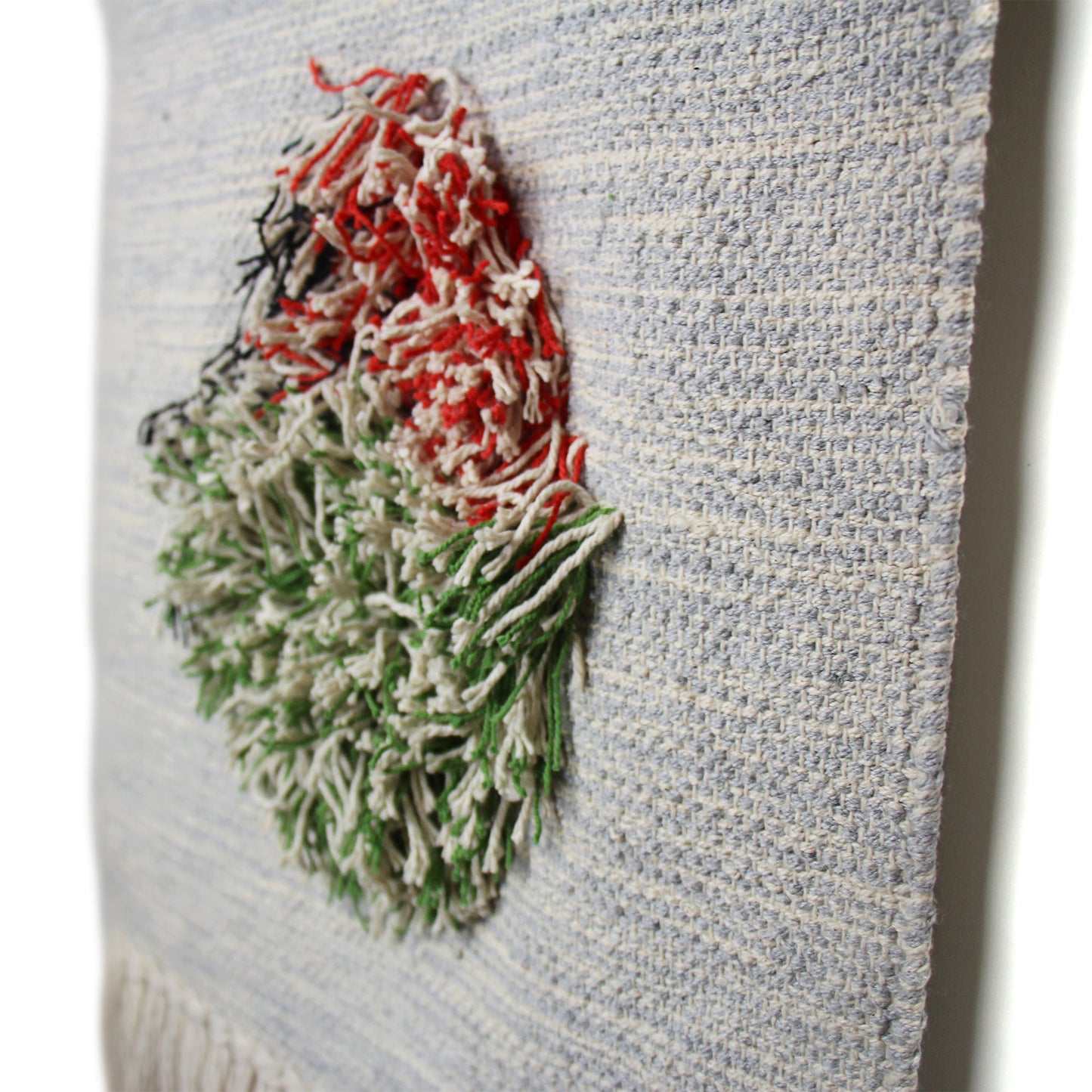 Handwoven Boho Wall Hanging, Neutral with Pop of Color    Home Decor Supply | Online Retail | ShoreShopper.com