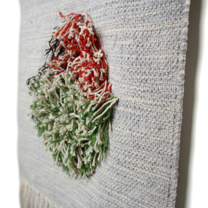 Handwoven Boho Wall Hanging, Neutral with Pop of Color    Home Decor Supply | Online Retail | ShoreShopper.com