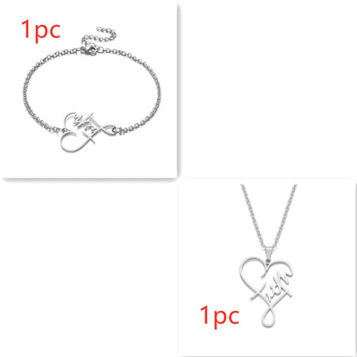 Heart of Faith Pendant Necklace - 925 Sterling Silver Religious Jewelry    Home Decor Supply | Online Retail | ShoreShopper.com