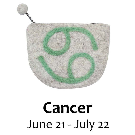 Felt Cancer Zodiac Coin Purse - Global Groove    Home Decor Supply | Online Retail | ShoreShopper.com