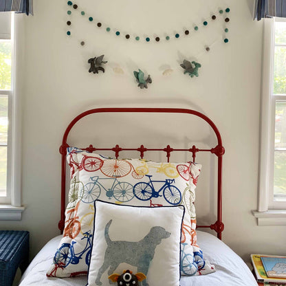 Felt Dragon Garland - Blue Colors - Global Groove    Home Decor Supply | Online Retail | ShoreShopper.com