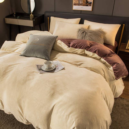 Double Bed Surface Plus Flange Flannel Product Three Thick Bed Sets    Home Decor Supply | Online Retail | ShoreShopper.com