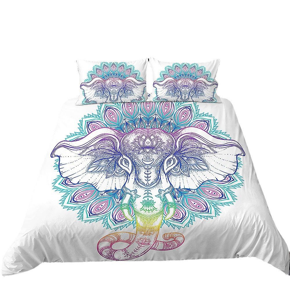 3D Digital Printing Bed Cartoon Kit Animal Elephant    Home Decor Supply | Online Retail | ShoreShopper.com