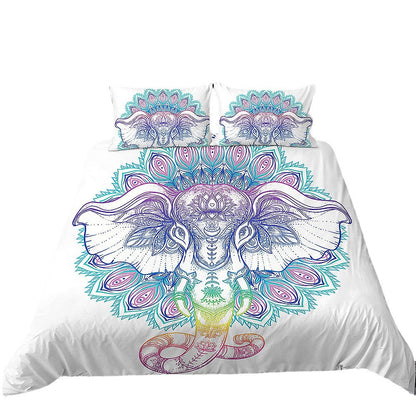 3D Digital Printing Bed Cartoon Kit Animal Elephant    Home Decor Supply | Online Retail | ShoreShopper.com