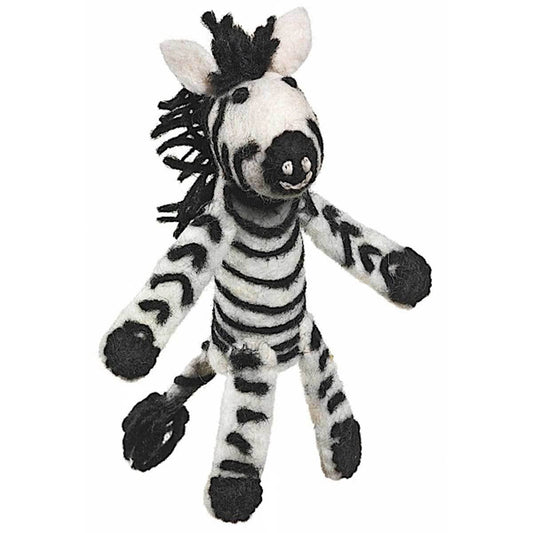 Woolie Finger Puppet - Zebra - Wild Woolies (T)    Home Decor Supply | Online Retail | ShoreShopper.com