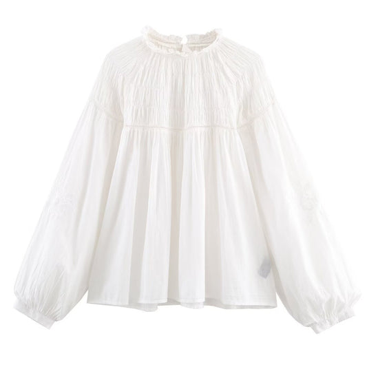 Womens Urban Stylish Lapel Top - Solid White Patchwork Streetwear Cardigan    Home Decor Supply | Online Retail | ShoreShopper.com