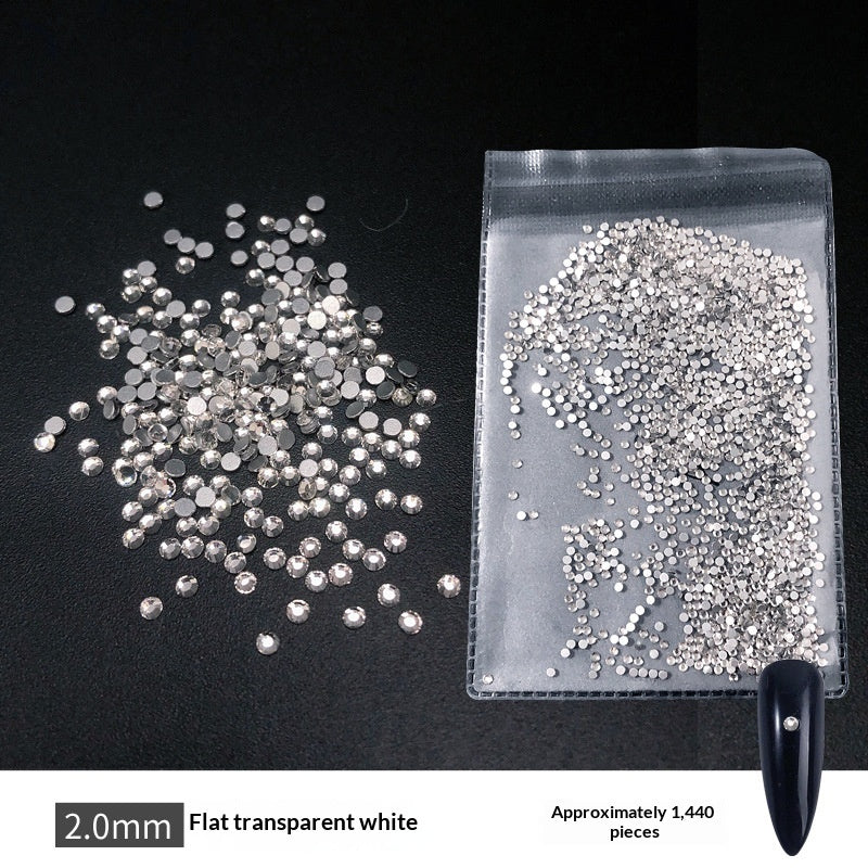 Transparent Flat-bottomed Small Round Rhinestones For Dazzling Nail Art    Home Decor Supply | Online Retail | ShoreShopper.com