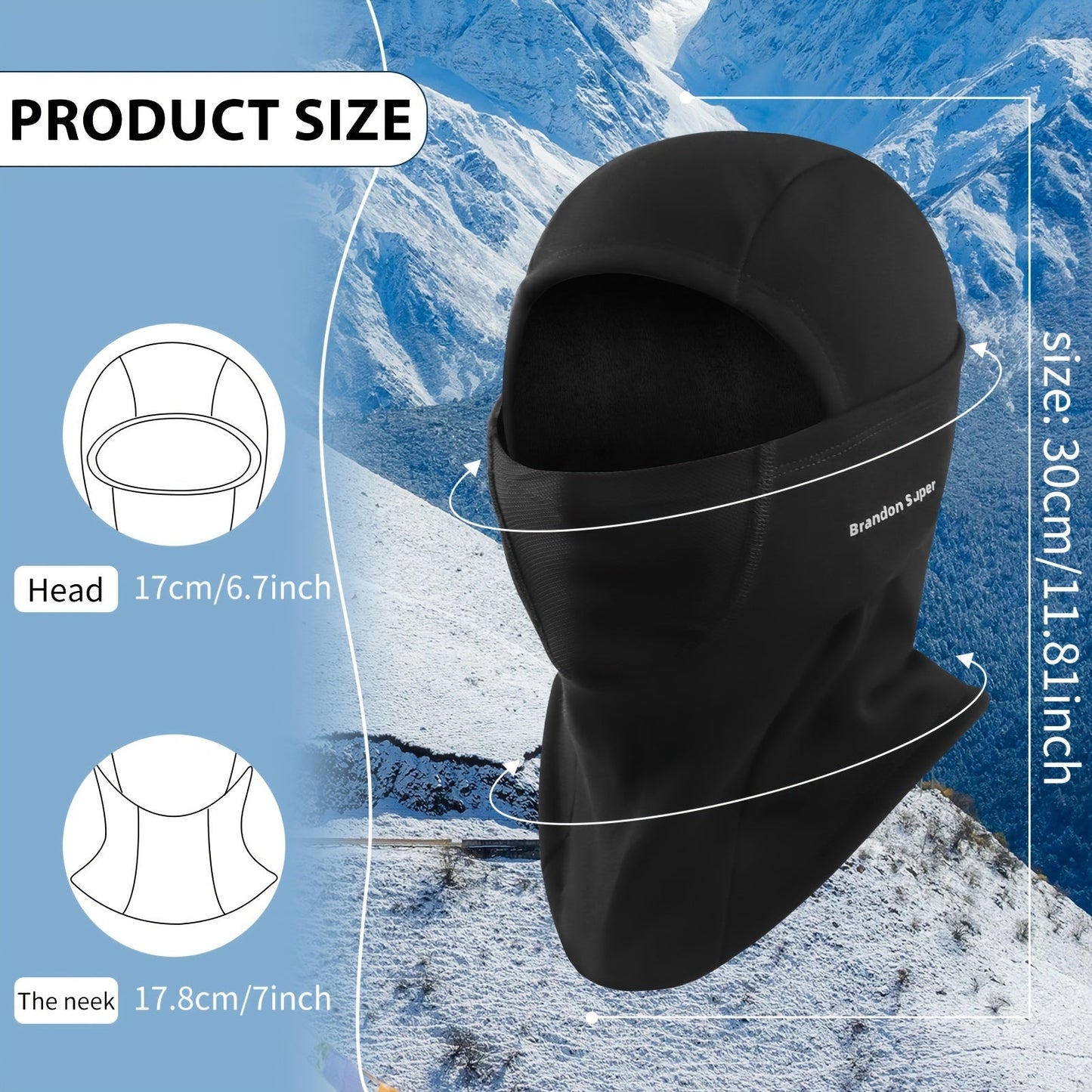 Face Mask, Cold Weather Winter Fleece Thermal Ski Mask Cover for Men Women, Warmer Windproof Breathable, Cold Weather Gear for Skiing, Outdoor, Riding Motorcycle & Snowboarding    Home Decor Supply | Online Retail | ShoreShopper.com