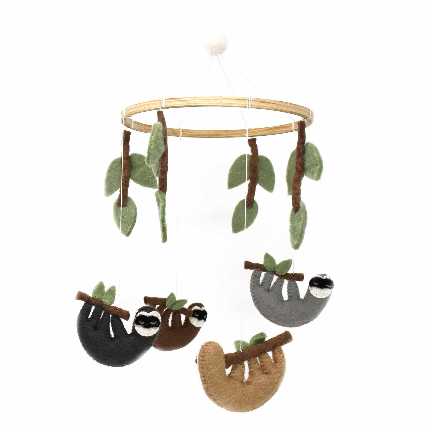 Hand Crafted Felt Sloth Mobile    Home Decor Supply | Online Retail | ShoreShopper.com