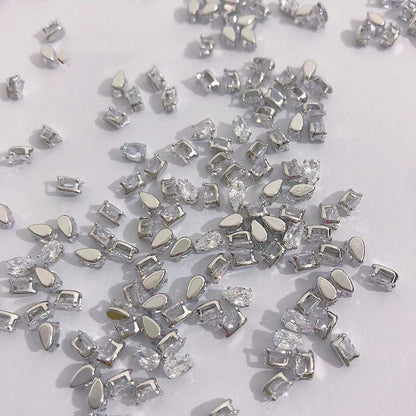 Square Water Drop Zircon Nail Art Jewelry    Home Decor Supply | Online Retail | ShoreShopper.com