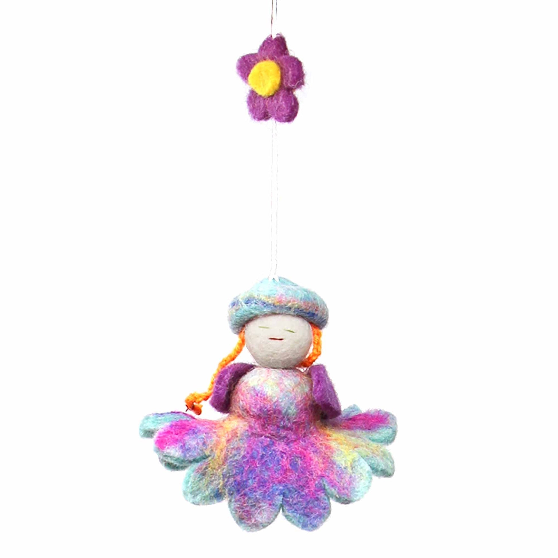 Felt Flower Fairy Mobile - Global Groove    Home Decor Supply | Online Retail | ShoreShopper.com