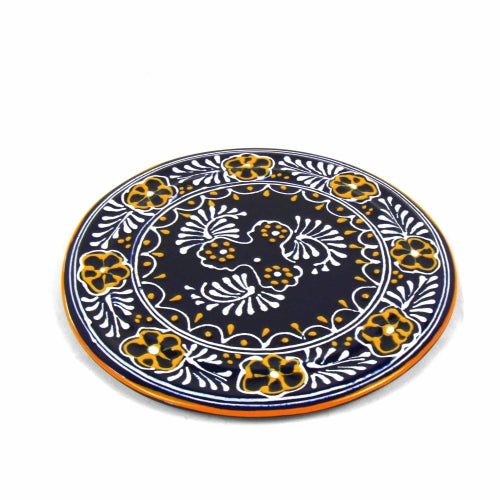 Handmade Pottery 8" Trivet or Wall Hanging, Blue - Encantada    Home Decor Supply | Online Retail | ShoreShopper.com