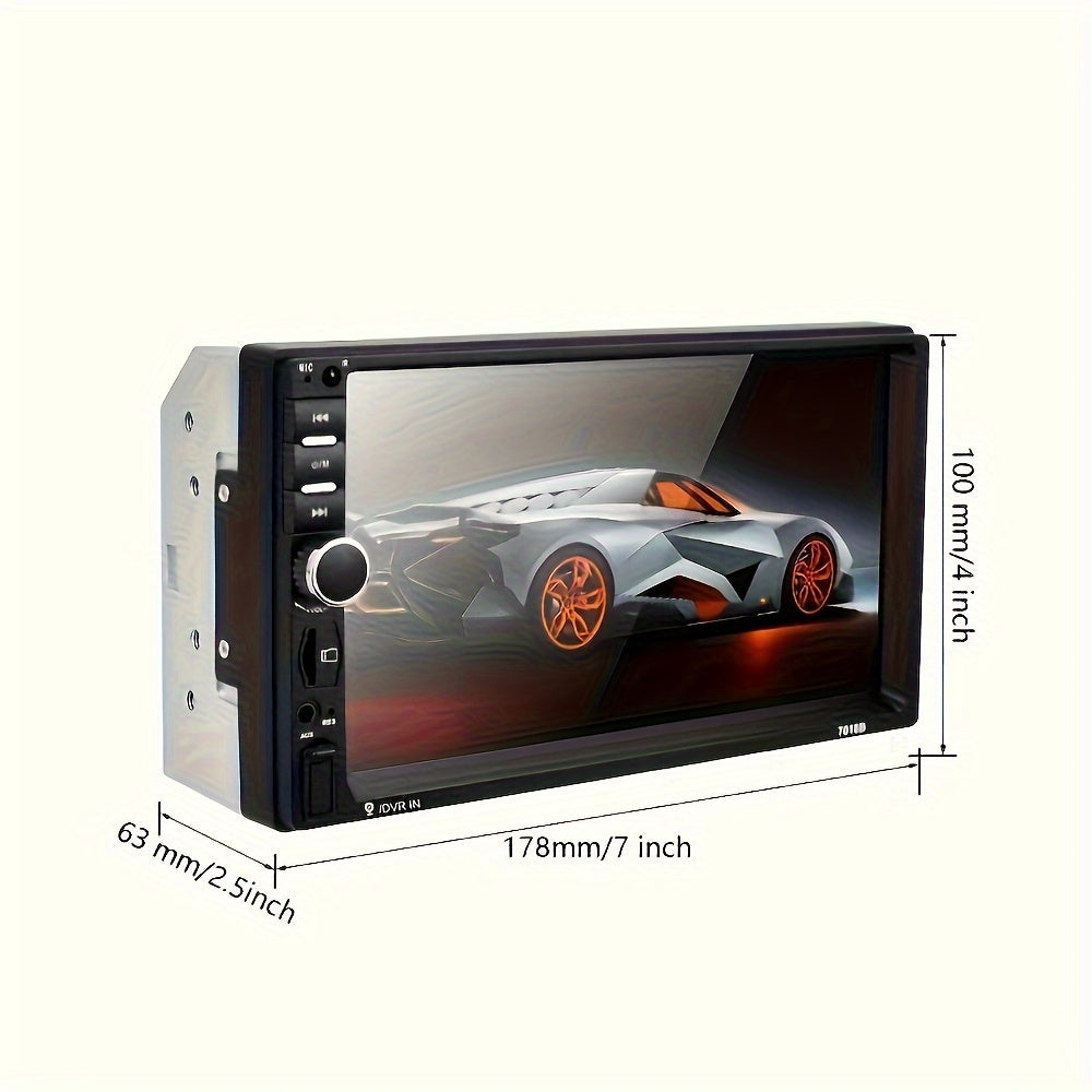 CAMECHO 1pc Double Din EQ Car Stereo Featuring a 7" LCD Display, Equipped with Wireless FM, MP5 Player, USB/SD/AUX Inputs, And Mirror Link Functionality, Ideal As Christmas And Black Friday Gifts, Without Battery    Home Decor Supply | Online Retail | ShoreShopper.com