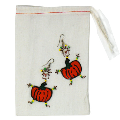Dancing Girl Pumpkin Earrings - Creative Alternatives    Home Decor Supply | Online Retail | ShoreShopper.com