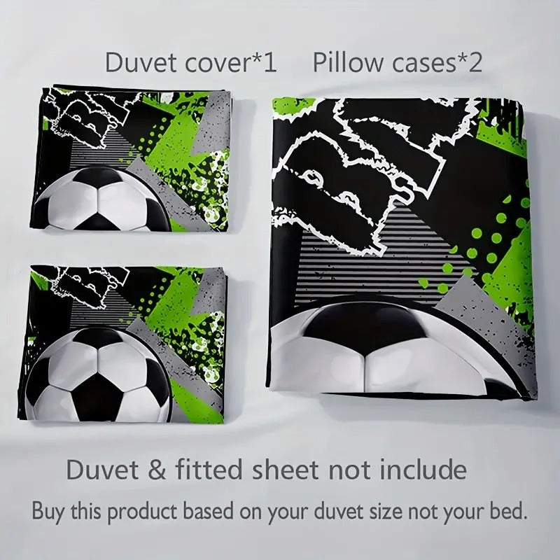 Fashion Down Quilt Cover Suit Football Printed Bedding Soft And Comfortable Suitable For Bedroom    Home Decor Supply | Online Retail | ShoreShopper.com