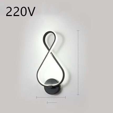 led wall lamp nordic minimalist bedroom bedside lamp    Home Decor Supply | Online Retail | ShoreShopper.com