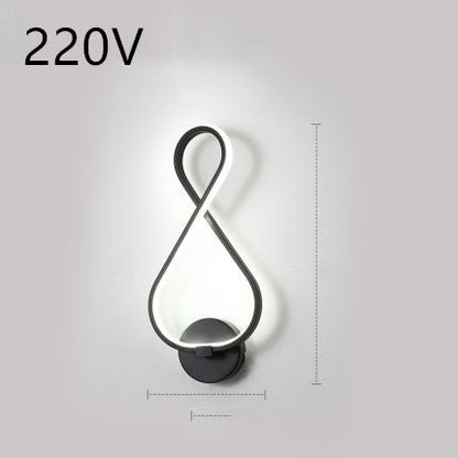 led wall lamp nordic minimalist bedroom bedside lamp    Home Decor Supply | Online Retail | ShoreShopper.com
