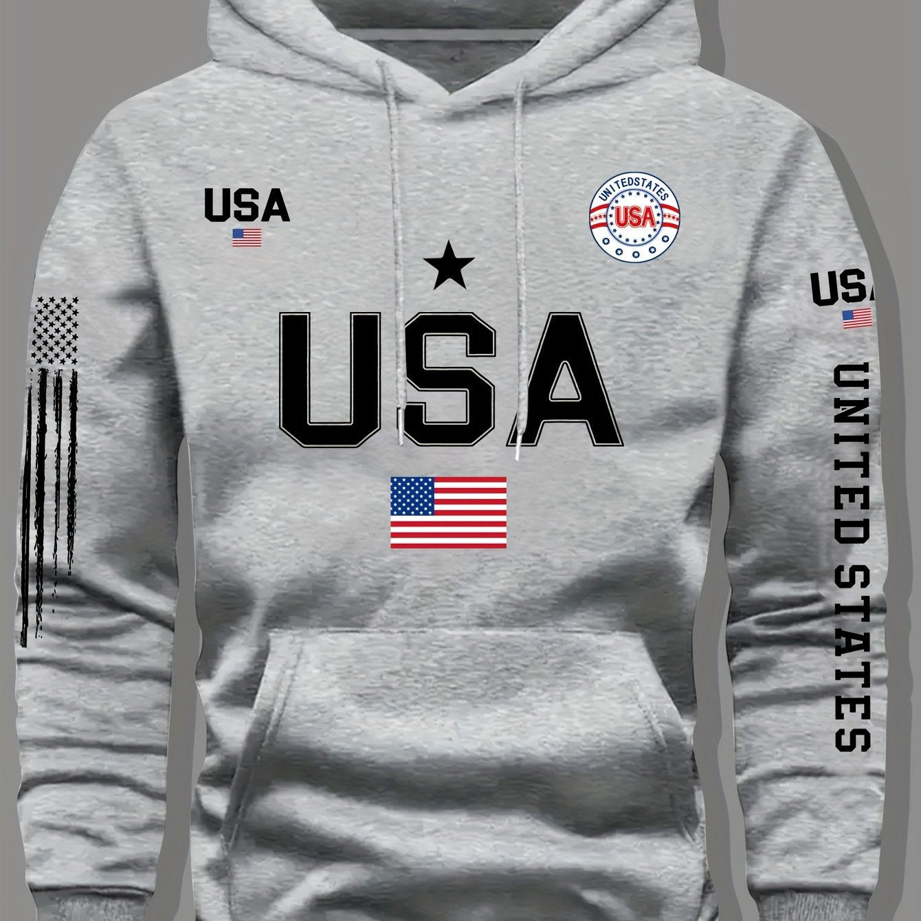 Fleece Hoodie Featuring a USA Flag Design    Home Decor Supply | Online Retail | ShoreShopper.com