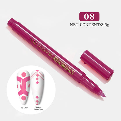 Nail Art Painting Smearing Nail Point Flower Hook Line Pen One Step Glue    Home Decor Supply | Online Retail | ShoreShopper.com
