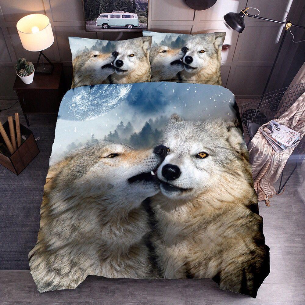 Wolf Cute Animal 3d Bedding Home Textile Down Quilt Cover    Home Decor Supply | Online Retail | ShoreShopper.com