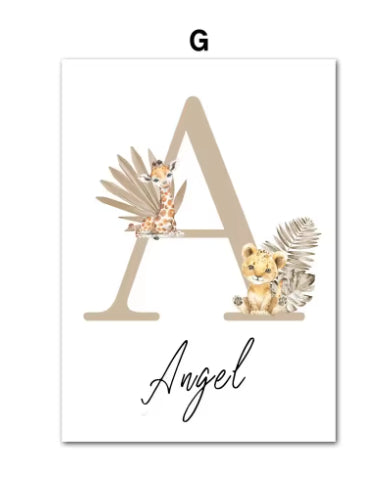 Jungle Animal Children's Room Wall Art Canvas Painting    Home Decor Supply | Online Retail | ShoreShopper.com