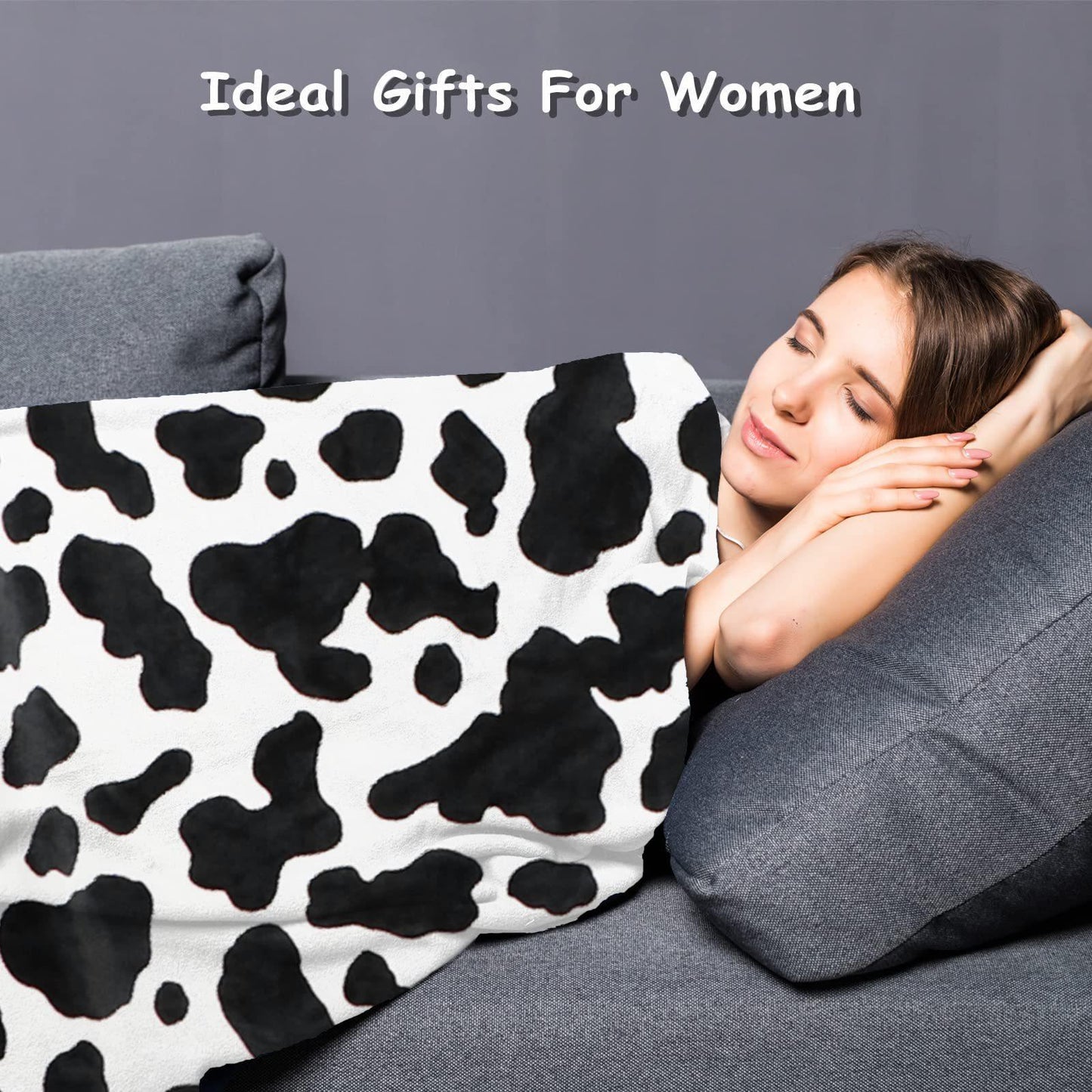Cow Print Blanket Flannel Blanket    Home Decor Supply | Online Retail | ShoreShopper.com