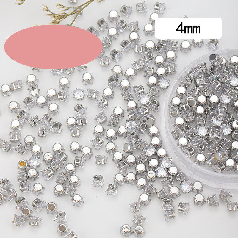 Square Water Drop Zircon Nail Art Jewelry    Home Decor Supply | Online Retail | ShoreShopper.com