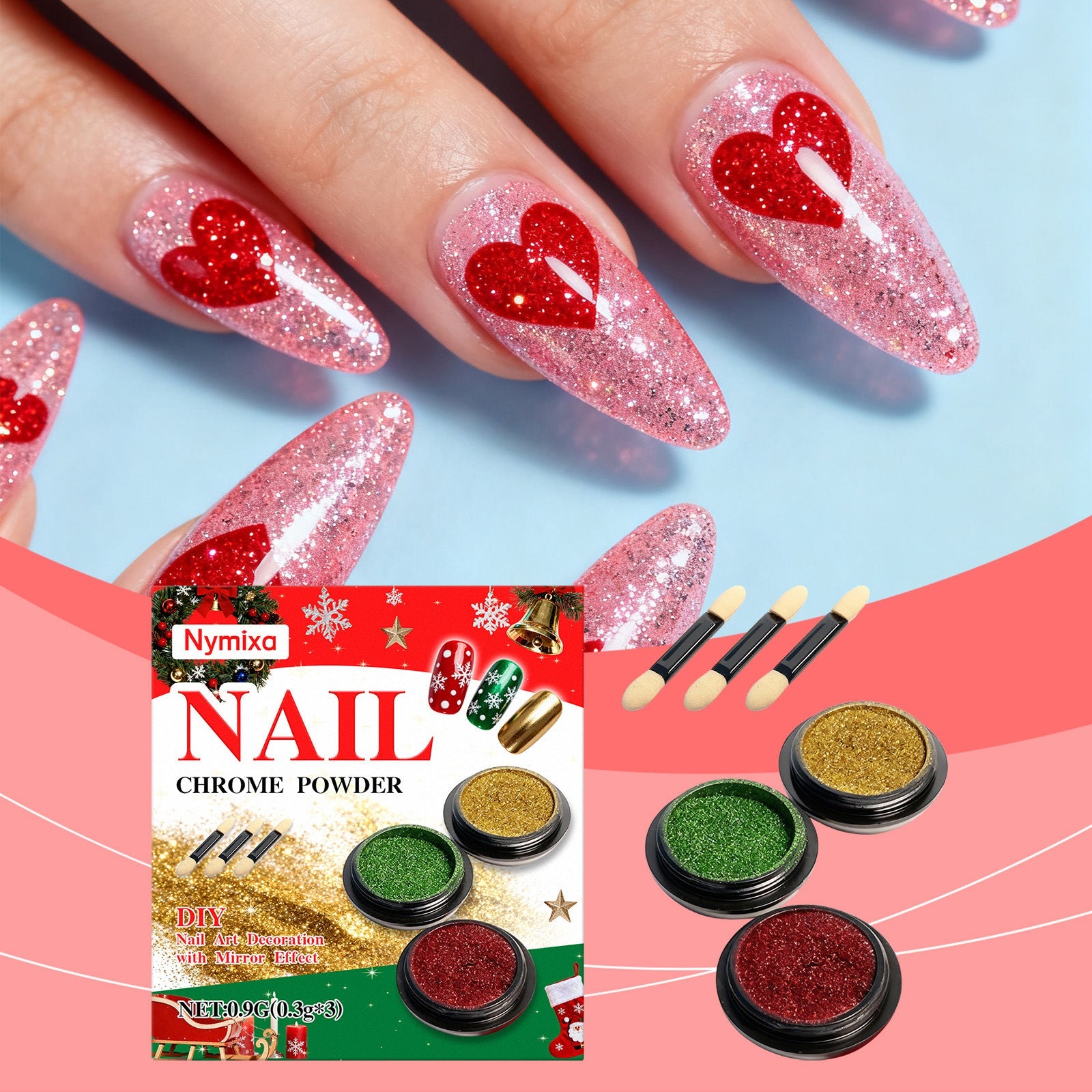 Magic Mirror Glitter Nail Art Kit Nail Art Decorations    Home Decor Supply | Online Retail | ShoreShopper.com