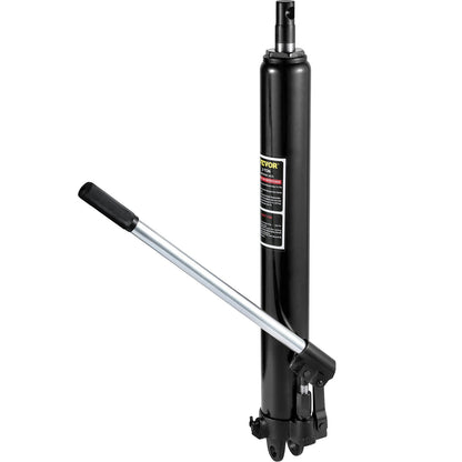 VEVOR Hydraulic Long Ram Jack, 3 Tons/6600 lbs Capacity, with Single Piston Pump and Clevis Base, Manual Cherry Picker with Handle, for Garage/Shop Cranes, Engine Lift Hoist, Black    Home Decor Supply | Online Retail | ShoreShopper.com