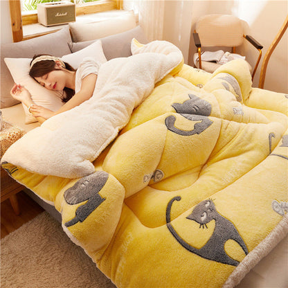 Winter Thick Quilt Dormitory Single Warm Lamb Velvet Double Quilt Core    Home Decor Supply | Online Retail | ShoreShopper.com