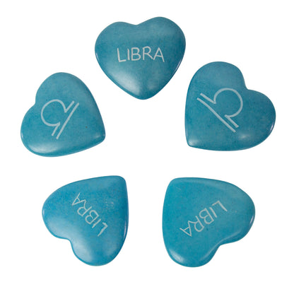 Zodiac Soapstone Hearts, Pack of 5: LIBRA    Home Decor Supply | Online Retail | ShoreShopper.com