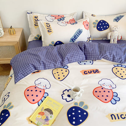 Four Piece Set Of Cute Cartoon Bed Sheets    Home Decor Supply | Online Retail | ShoreShopper.com