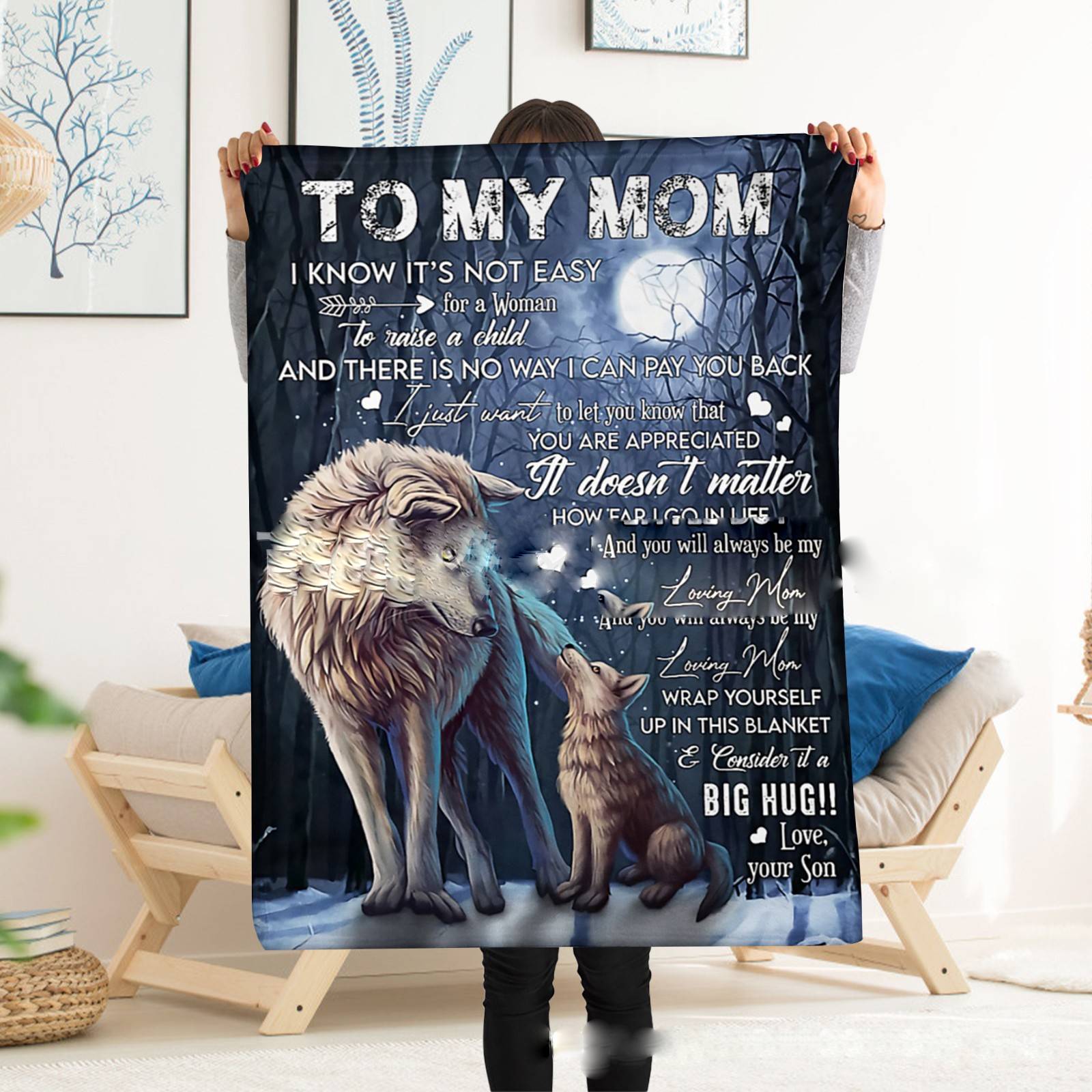 Flannel Lambswool Printed Blanket Envelope Blanket    Home Decor Supply | Online Retail | ShoreShopper.com