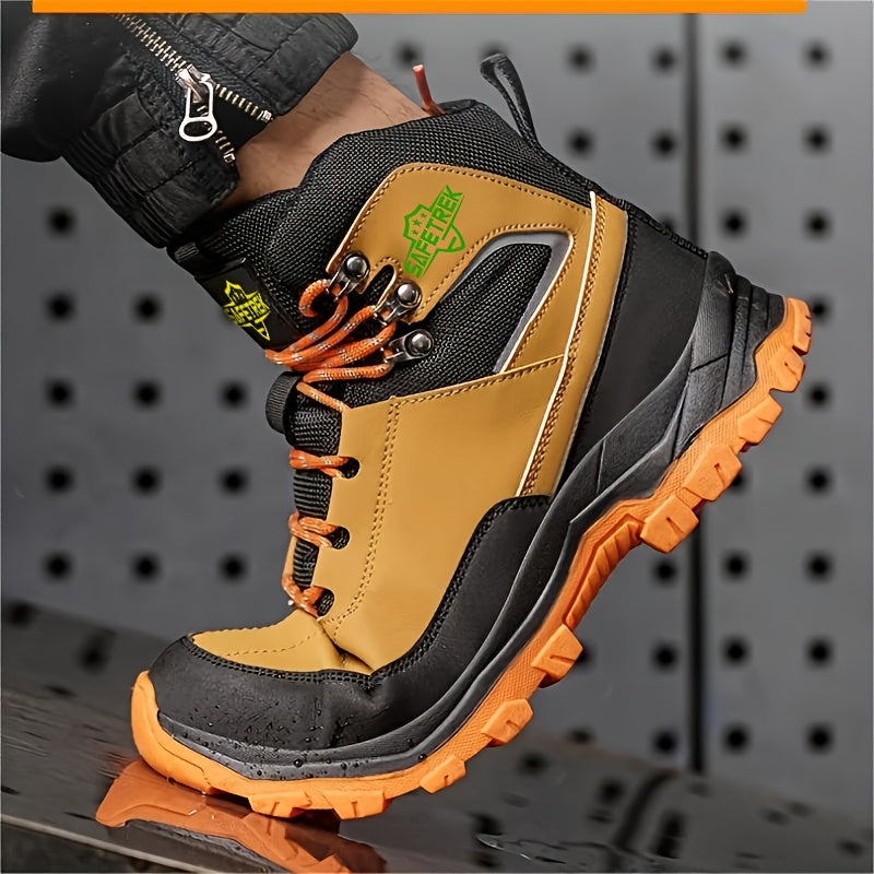Steel Toes Work Shoes for Men Premium Microfiber Water Resistant Slip Resistant Industrial Safety Steel Toe Work Boots    Home Decor Supply | Online Retail | ShoreShopper.com