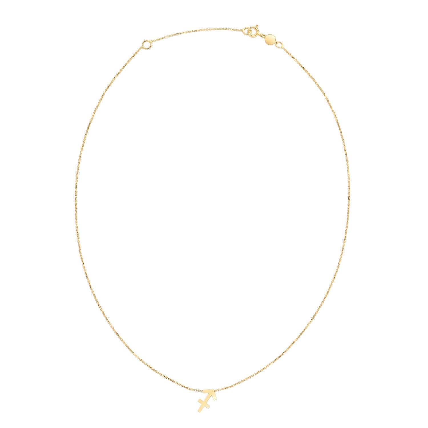 14K Yellow Gold Sagittarius Necklace    Home Decor Supply | Online Retail | ShoreShopper.com
