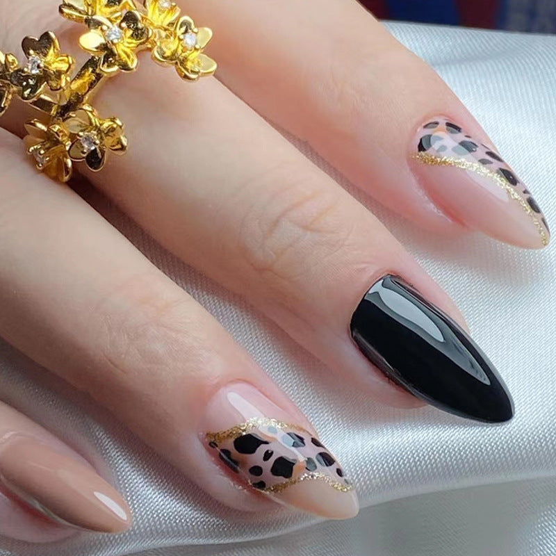 Lady Temperament Black Gold Leopard Nail Art    Home Decor Supply | Online Retail | ShoreShopper.com