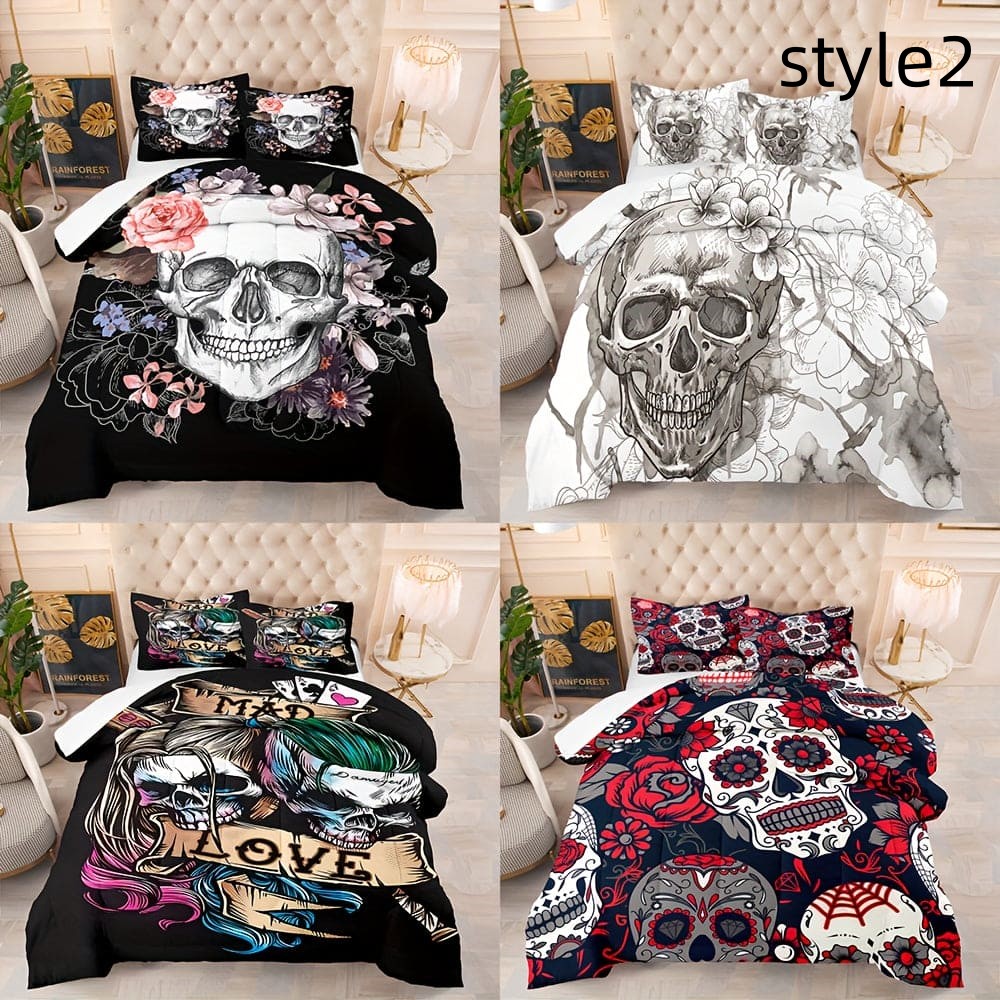 Digital Printed Bed Sheet Pillowcase Three-piece Set    Home Decor Supply | Online Retail | ShoreShopper.com