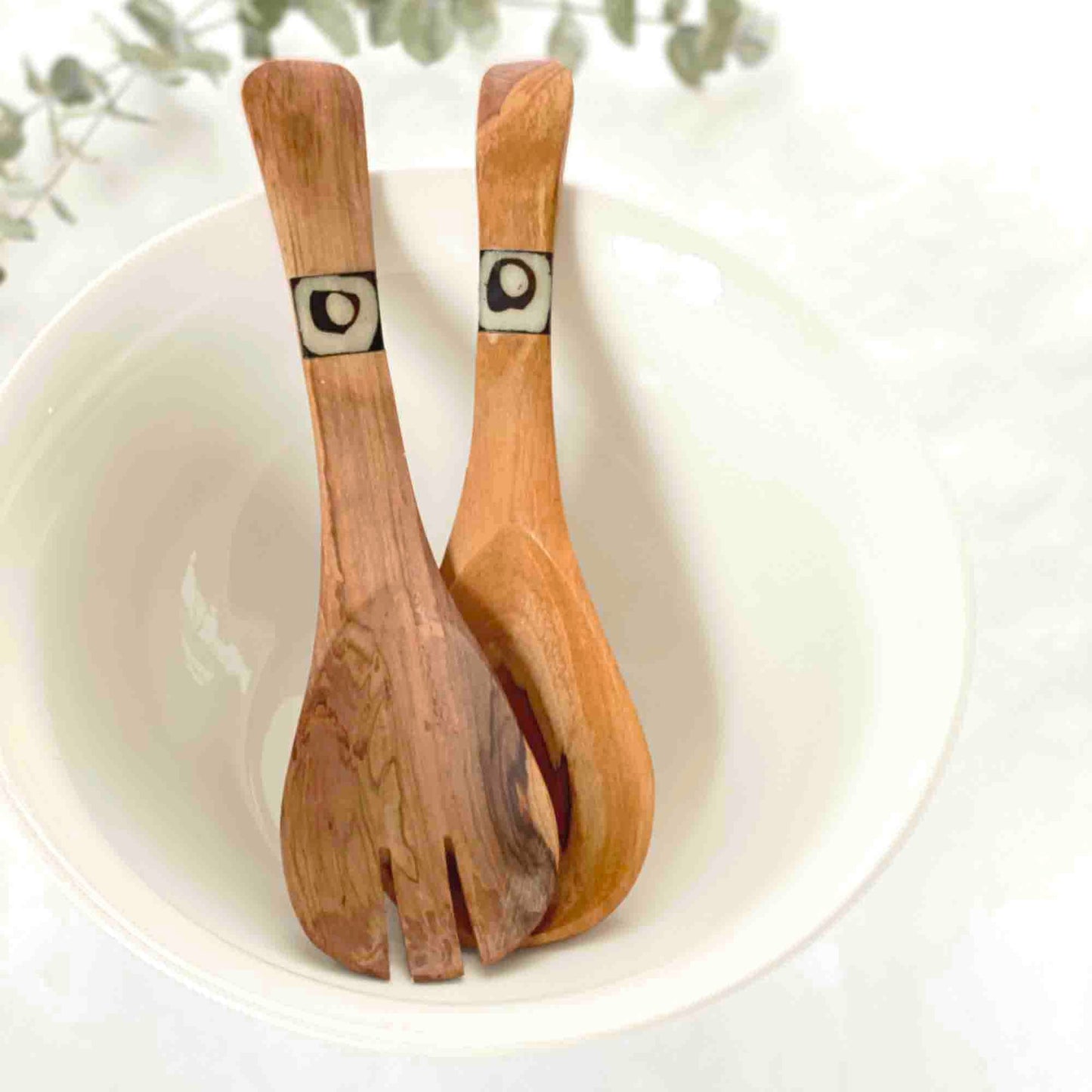 Olive Wood Serving Set, Small with Batik Inlay    Home Decor Supply | Online Retail | ShoreShopper.com