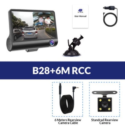 1080P High-definition Three-record Driving Recorder - ShoreCo.Shop
