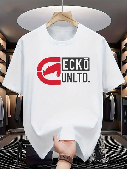 Men's Ecko Unltd. Graphic T-Shirt - Premium 100% Cotton Streetwear - Black with Red Rhino Logo    Home Decor Supply | Online Retail | ShoreShopper.com