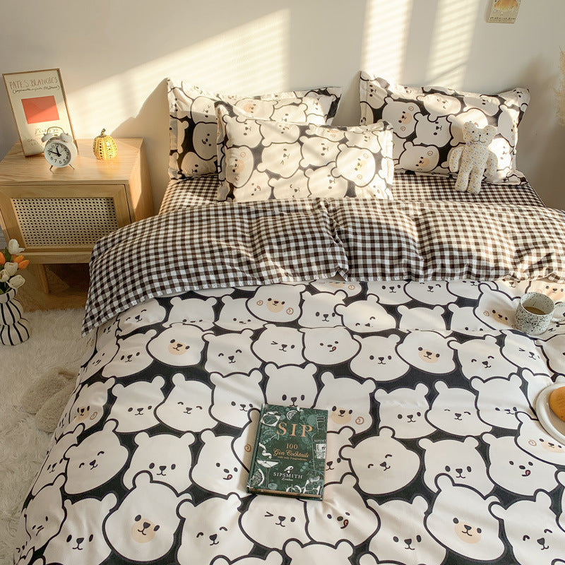Four Piece Set Of Cute Cartoon Bed Sheets    Home Decor Supply | Online Retail | ShoreShopper.com