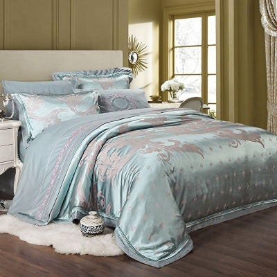 Ice Silk Jacquard European Luxury High-end Linen And Cotton Bedding Set    Home Decor Supply | Online Retail | ShoreShopper.com